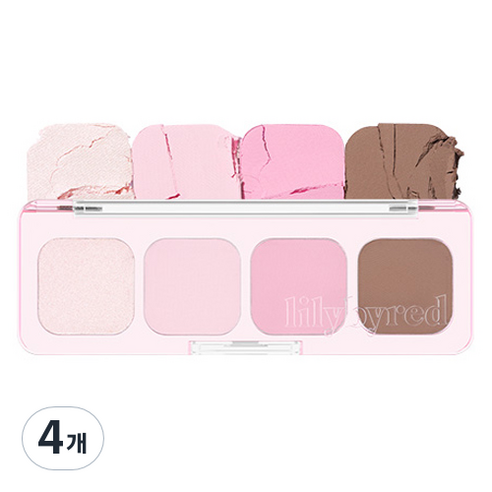 릴리바이레드 무드잇 팔레트 AD 3.2g, 02 라이크잇, 4개