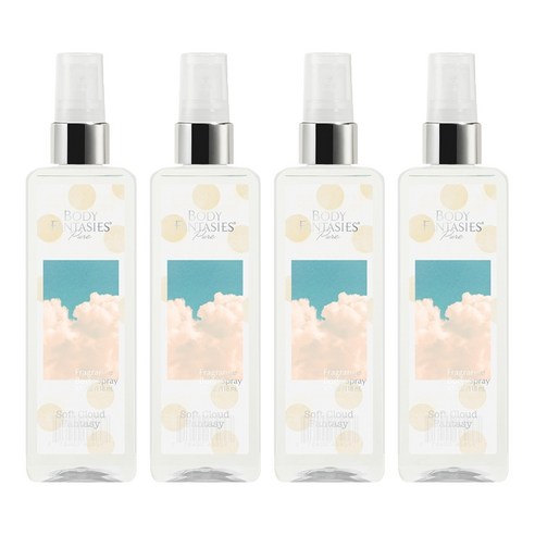 바디판타지 퓨어 소프트 클라우드 판타지 프래그런스 바디 스프레이, 118ml, 4개