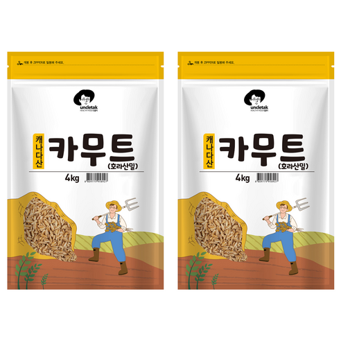 엉클탁 호라산밀 카무트, 4kg, 2개
