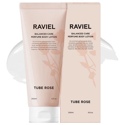 RAVIEL 밸런스드 케어 퍼퓸 바디로션 튜베로즈향, 1개, 200ml