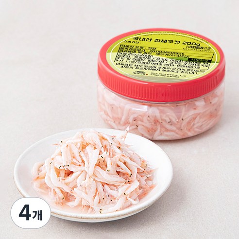 일미식품 국내산 참새우젓, 4개, 200g