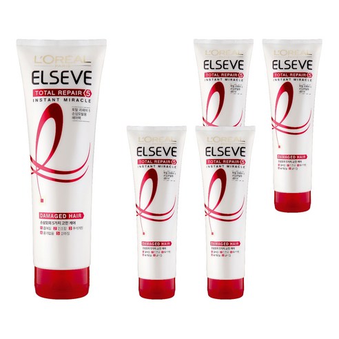 로레알파리 토탈 리페어5 인스턴트 미라클 헤어팩, 280ml, 5개