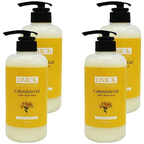 DMCK 카렌듈라 겔 위드 알로에 베라 올인원, 500ml, 4개