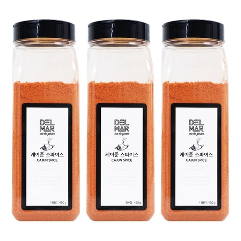 딜리셔스마켓 케이준 스파이스 조미료 대형, 450g, 3개