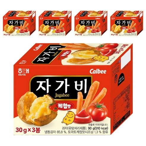자가비 케첩맛 3p, 90g, 5개