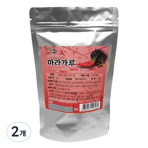 뫼달해 마라가루, 100g, 2개