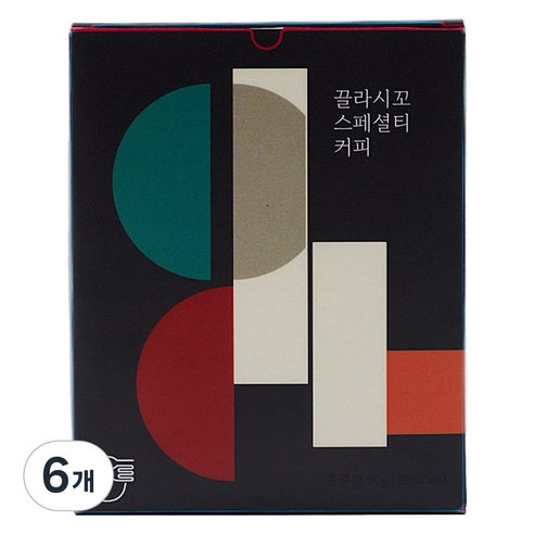 끌라시꼬 에티오피아 예르가체프 코케 커피백 스페셜티 싱글오리진, 6개, 5개입, 50g