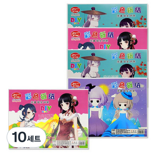 블루마토 A4 색상지 1 12-7 3종 랜덤 발송 10p, 7색, 10세트