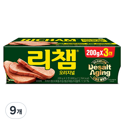 리챔 오리지널, 200g, 9개 200g × 9개, 200g × 9개 섬네일