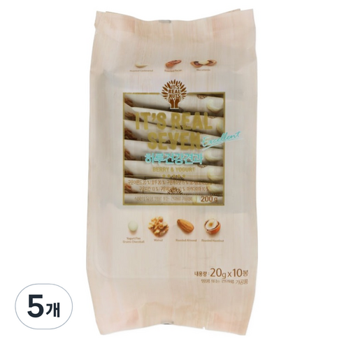 잇츠리얼넛츠 리얼세븐 하루건강견과 엑설런트 10p, 200g, 5개
