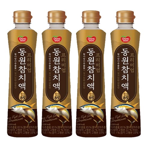 동원 프리미엄 참치액, 500g, 4개