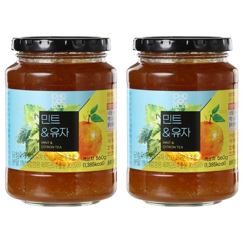 초록원 민트 유자차, 560g, 1개입, 2개