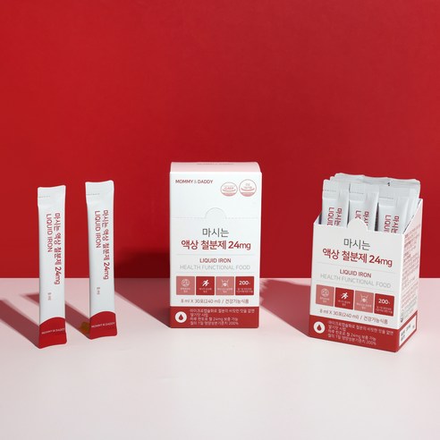 마미앤대디 마시는 액상 철분제 24mg, 240ml, 4개
