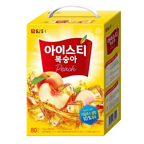 담터 아이스티 복숭아, 280g, 4개