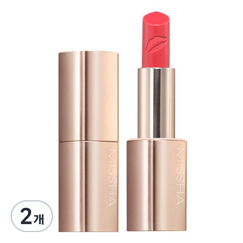 미샤 아트 루즈 글램 립스틱, 핑크라이즈, 3.6g, 2개