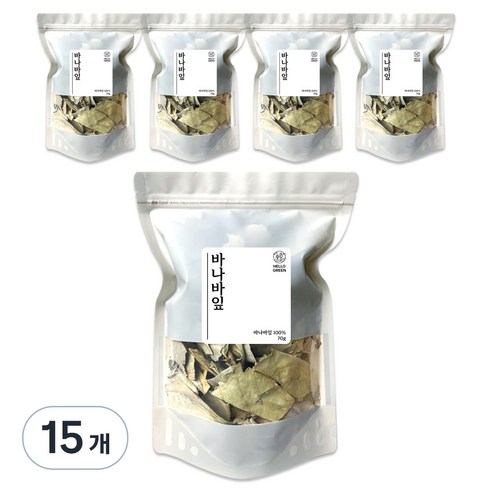 헬로우그린 바나바 잎, 15개, 70g