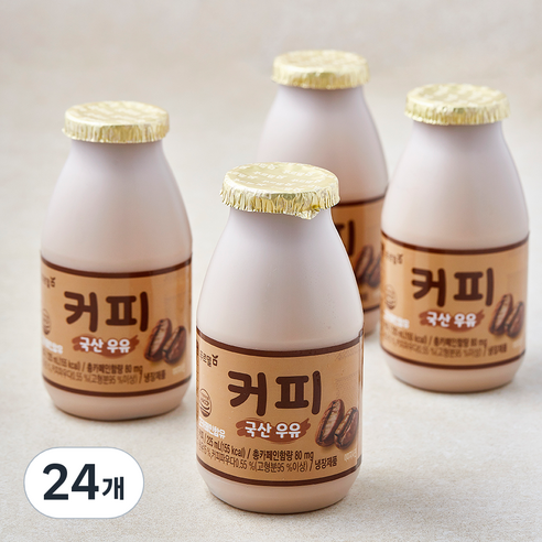 푸르밀 커피 우유, 24개, 225ml