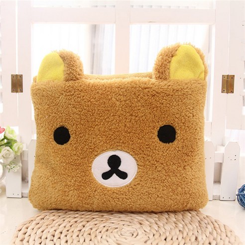 더자카 큐트캐릭터 무릎담요, 곰