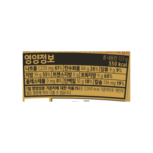 즉석식사의 최고의 선택