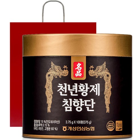 개성인삼농협 천년황제 침향단 100p + 쇼핑백, 375g, 1개