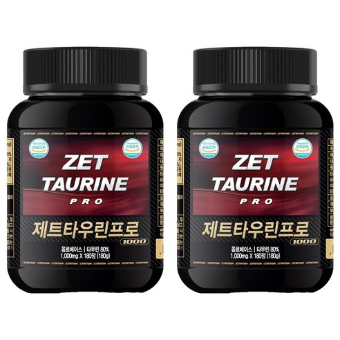 제트리션 제트타우린프로 1000mg, 2개, 180정
