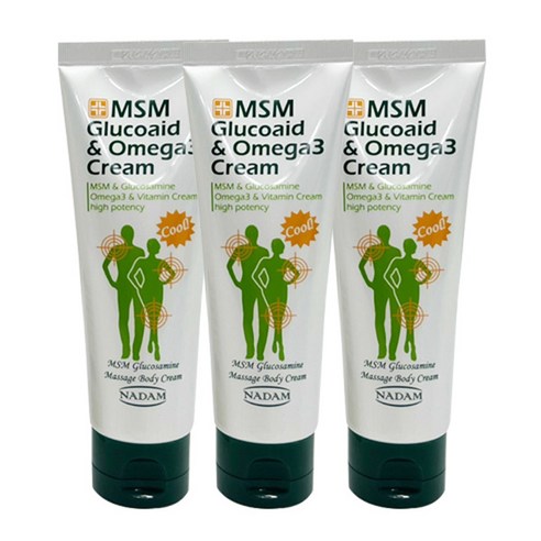우주상사 바르는 MSM글루코에이드 앤 오메가3 크림, 3개, 120ml