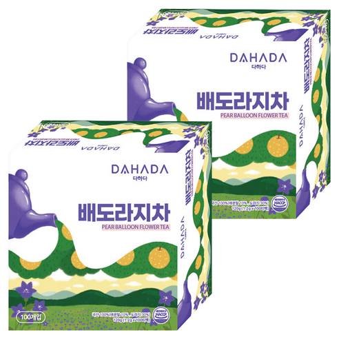 다하다 배도라지차, 1.2g, 100개입, 2개
