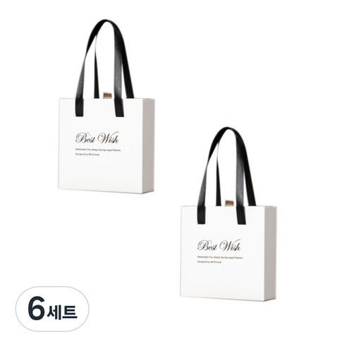 더벨라 고급 서랍형 쥬얼리 악세사리 기프트 선물 상자 세트 D100322, WHITE, 6세트