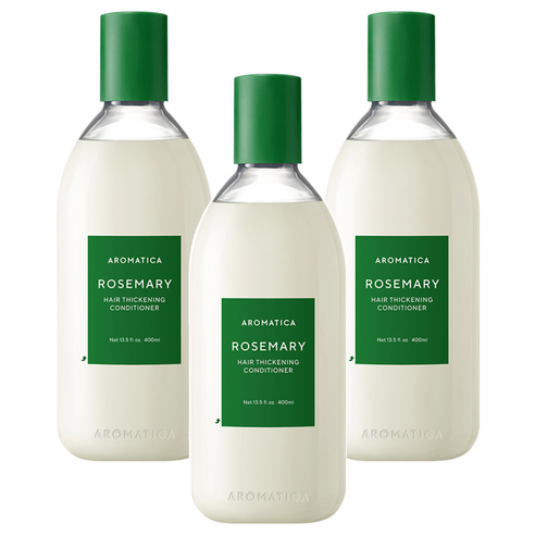 [비건라이프] 아로마티카 로즈마리 헤어 씨크닝 컨디셔너, 400ml, 3개