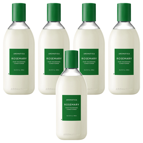 [비건라이프] 아로마티카 로즈마리 헤어 씨크닝 컨디셔너, 400ml, 5개