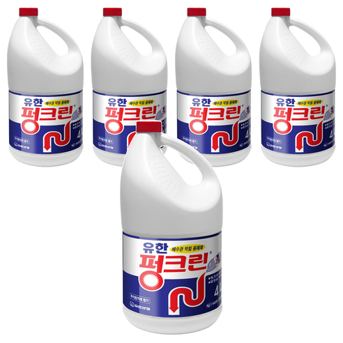 펑크린 배수구세정제, 4L, 5개