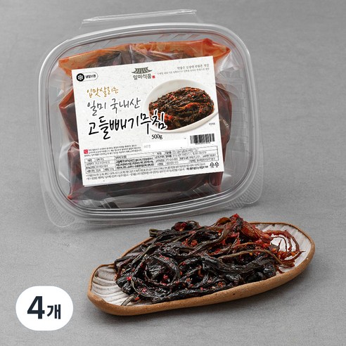 일미식품 국내산 고들빼기무침, 500g, 4개