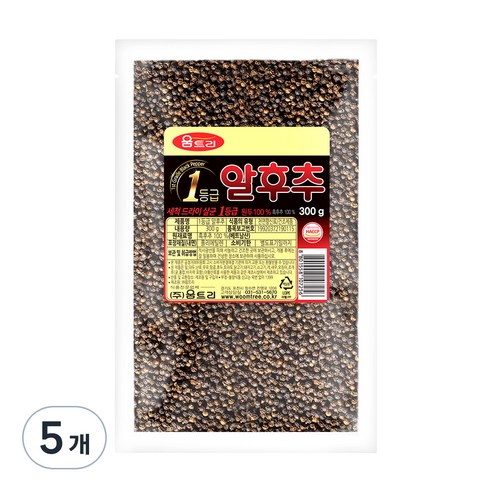 움트리 알후추, 300g, 5개