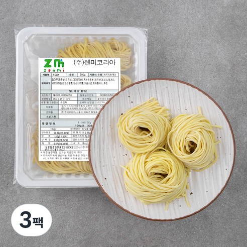 젠미코리아 쯔게면, 500g, 3팩