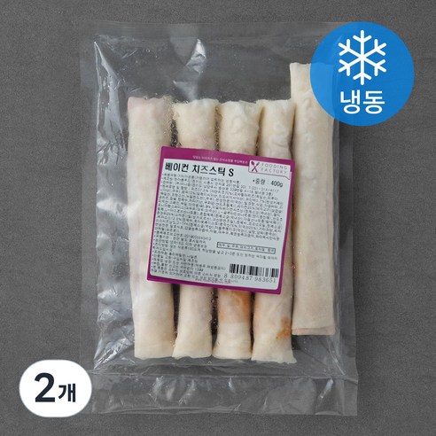 푸딩팩토리 푸딩펍 베이컨 빅치즈스틱 (냉동), 400g, 2개