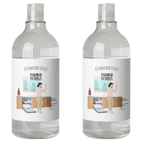 샤인메이커스 안심헹굼 식기세척기 린스, 1L, 2개