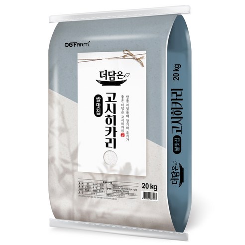 대구농산 더담은 고시히카리 백미, 20kg(특등급), 1개