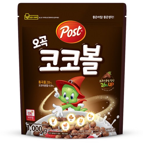 포스트 오곡 코코볼 시리얼, 1kg, 4개