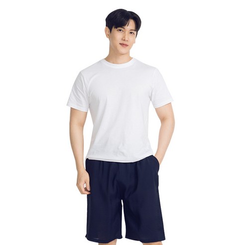 디노바시 그린인견 5부 주머니 파자마