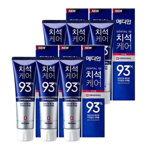 메디안 치석케어 오리지널 치약, 120g, 6개