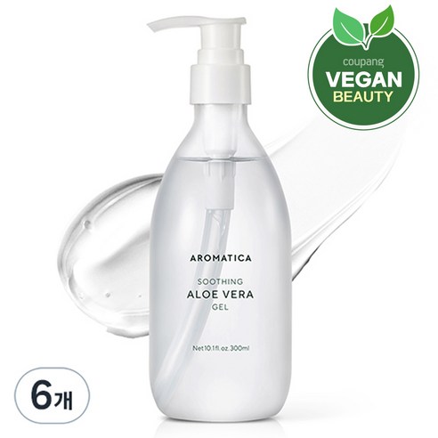 아로마티카 수딩 알로에 베라 젤, 500ml, 6개