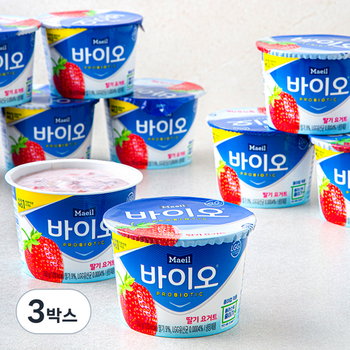 매일바이오 딸기 요거트 12개입, 1800g, 3박스