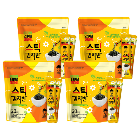 김대감 스틱 김자반 오리지널 15p, 150g, 4개