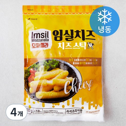임실치즈 치즈스틱 (냉동), 500g, 4개