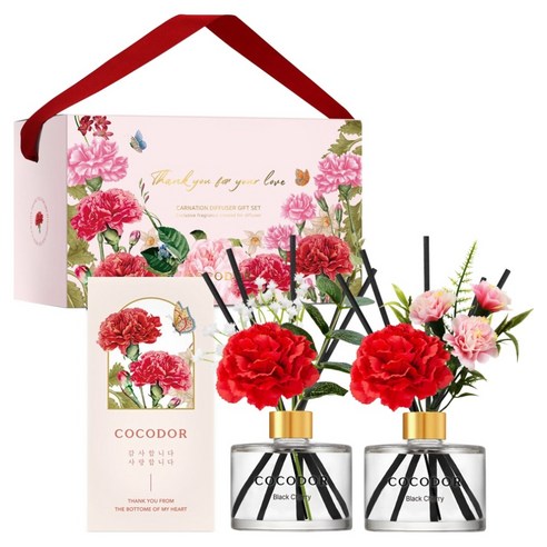 향기로 전하는 감사의 마음, 코코도르 카네이션 디퓨저 선물세트 카네이션디퓨저