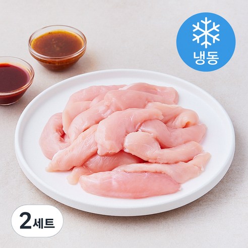 마니커 IQF 닭안심 1kg + 소스 100g x 2종 세트 (냉동), 2세트