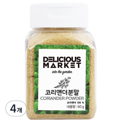 딜리셔스마켓 코리앤더분 소형, 60g, 4개