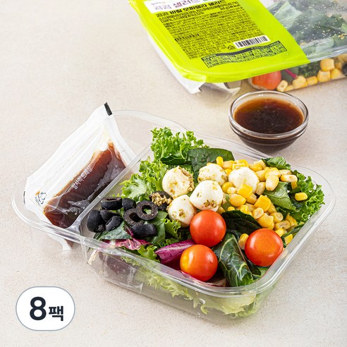 곰곰 바질 모짜렐라 샐러드, 165g, 8팩
