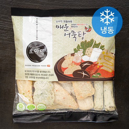 오마뎅 모듬어묵 매운어묵탕 (냉동), 2개, 600g