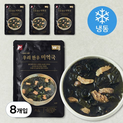 외갓집 더명작 우리한우 미역국 (냉동), 600g, 8개입